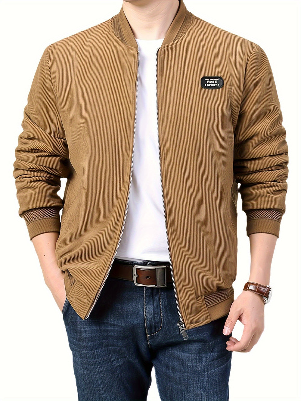 retro corduroy jacket in vintage style