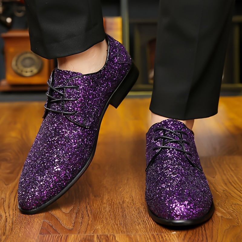 Men's Sequin Formal Sneakers