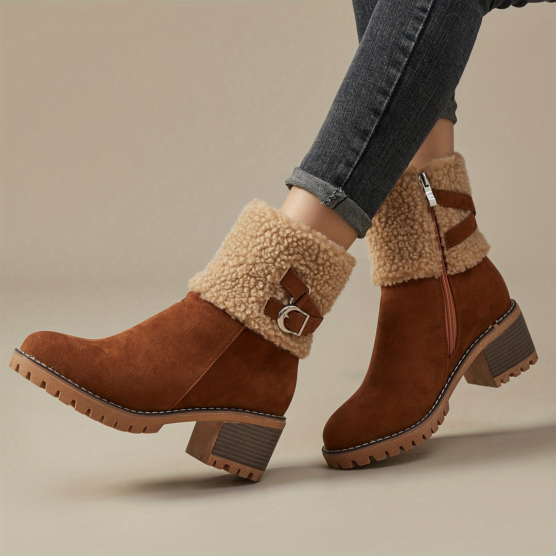 Chunky ankle boots for women