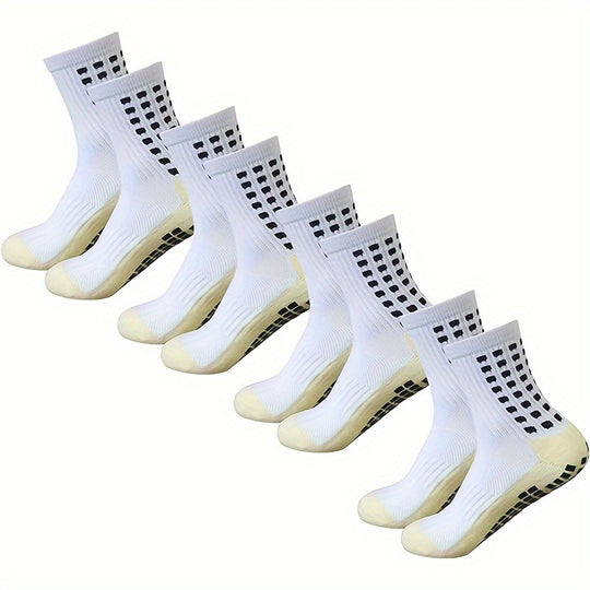 Non-Slip Football Socks for Men (4/5/6 Pairs)