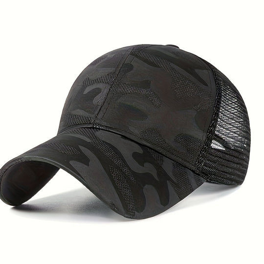 Women's Camouflage Ponytail Baseball Cap