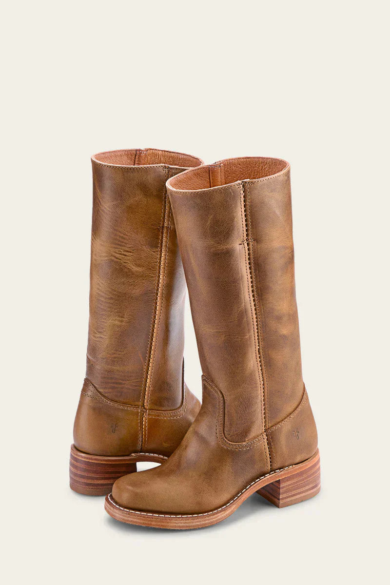 High square toe boots for women