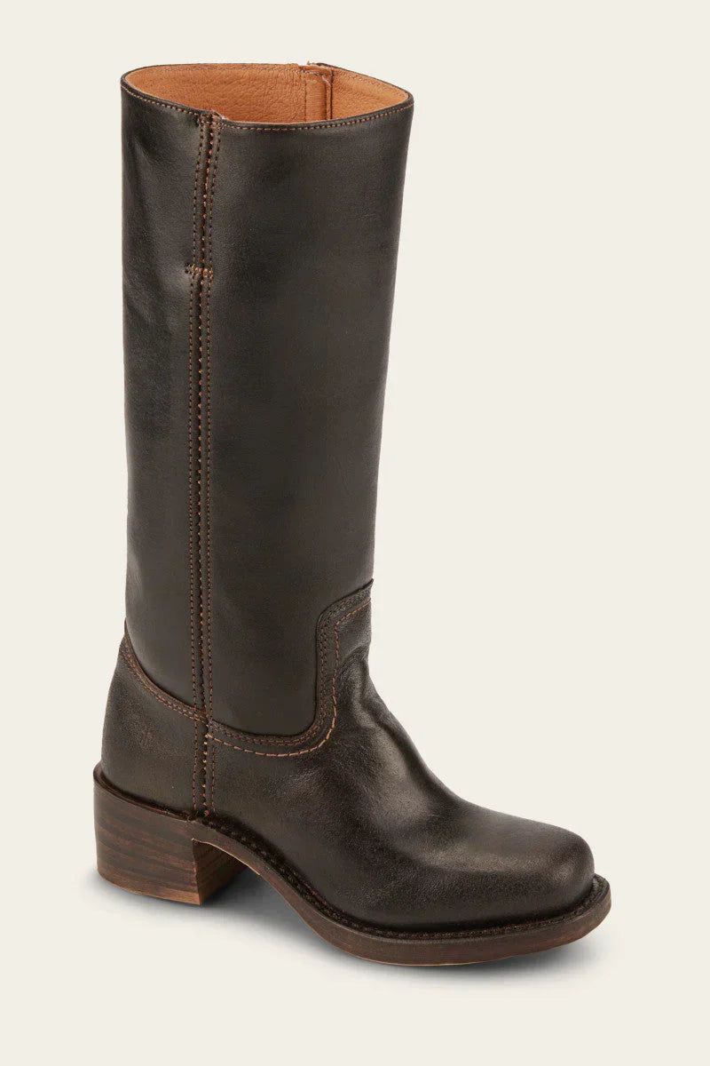 High square toe boots for women