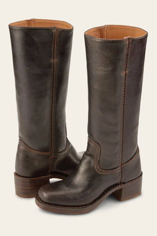 High square toe boots for women