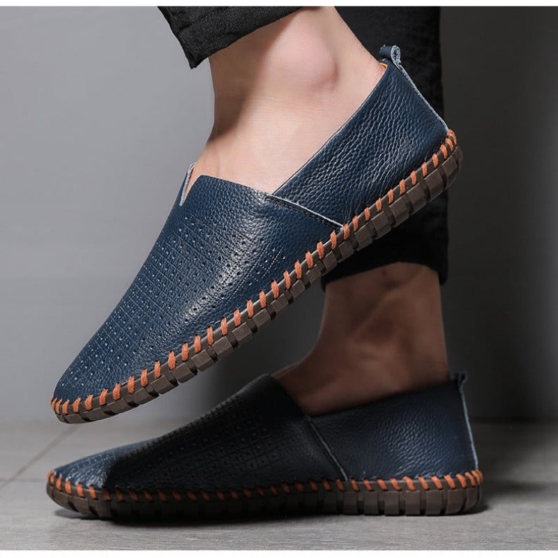 Herren-Slipper mit Stickerei-Details