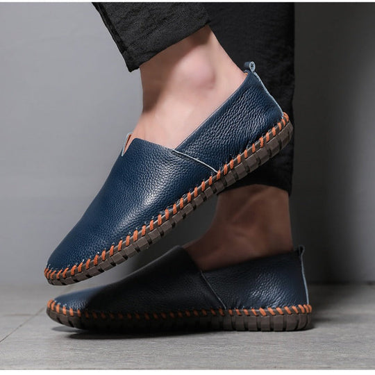 Herren-Slipper mit Stickerei-Details