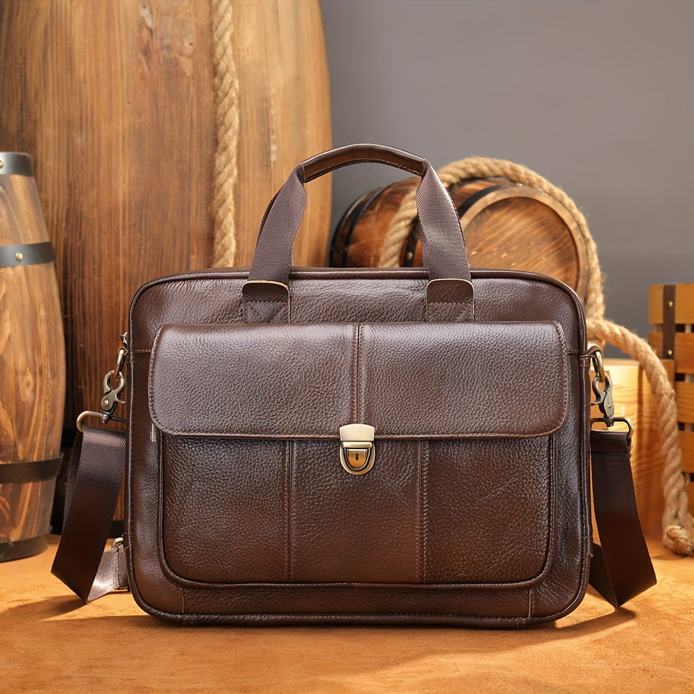 Herren Vintage Lederhandtasche