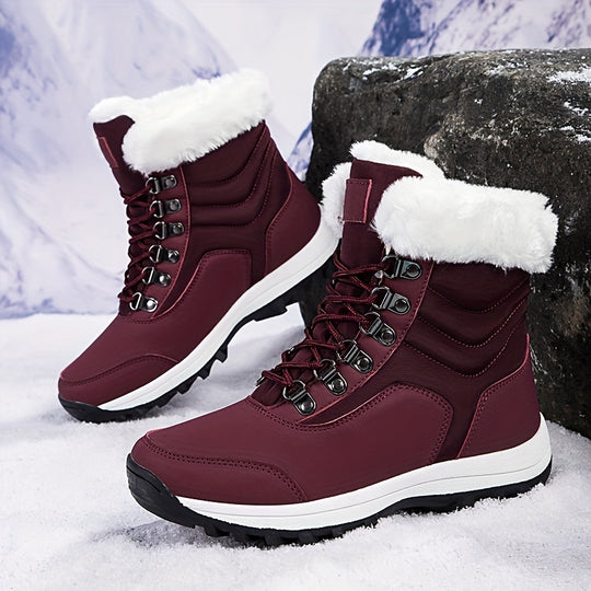 High Top Thermal Hiking Boots for Women