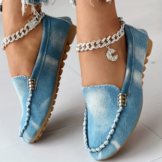 Damen Casual Denim Loafers