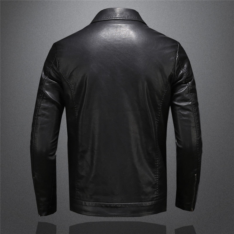 High-quality leather jacket for men