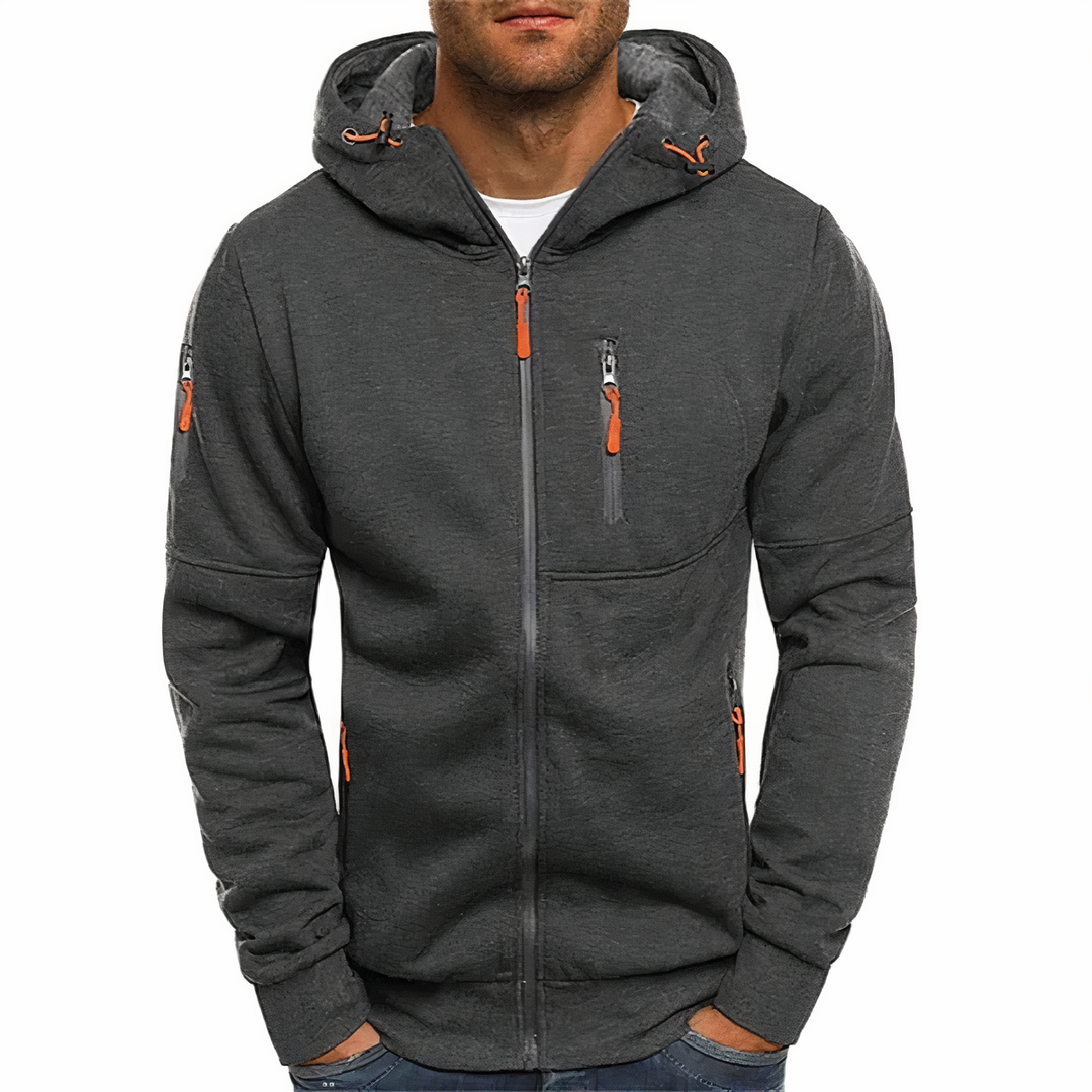 Leichter Hoodie mit Reißverschluss für Männer