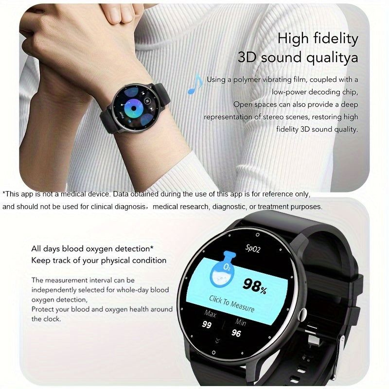 Waterproof multifunctional smartwatch for men