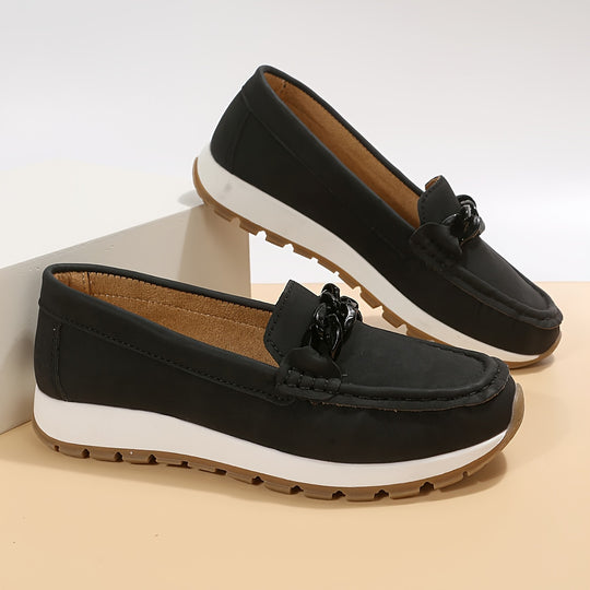 Women's casual suede loafers