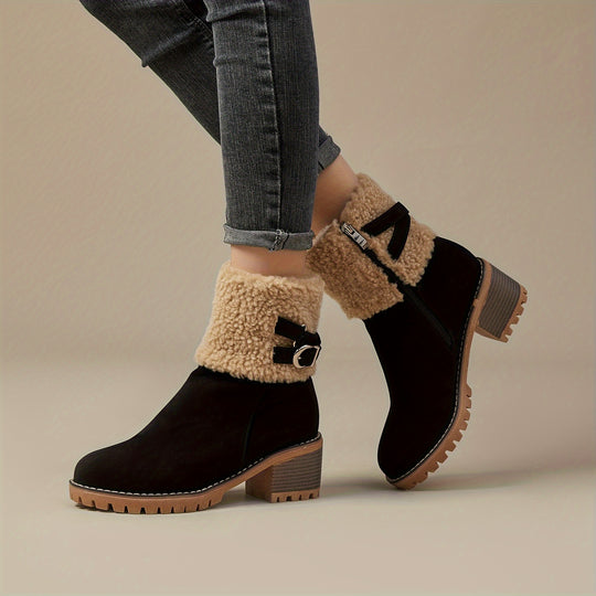 Chunky ankle boots for women