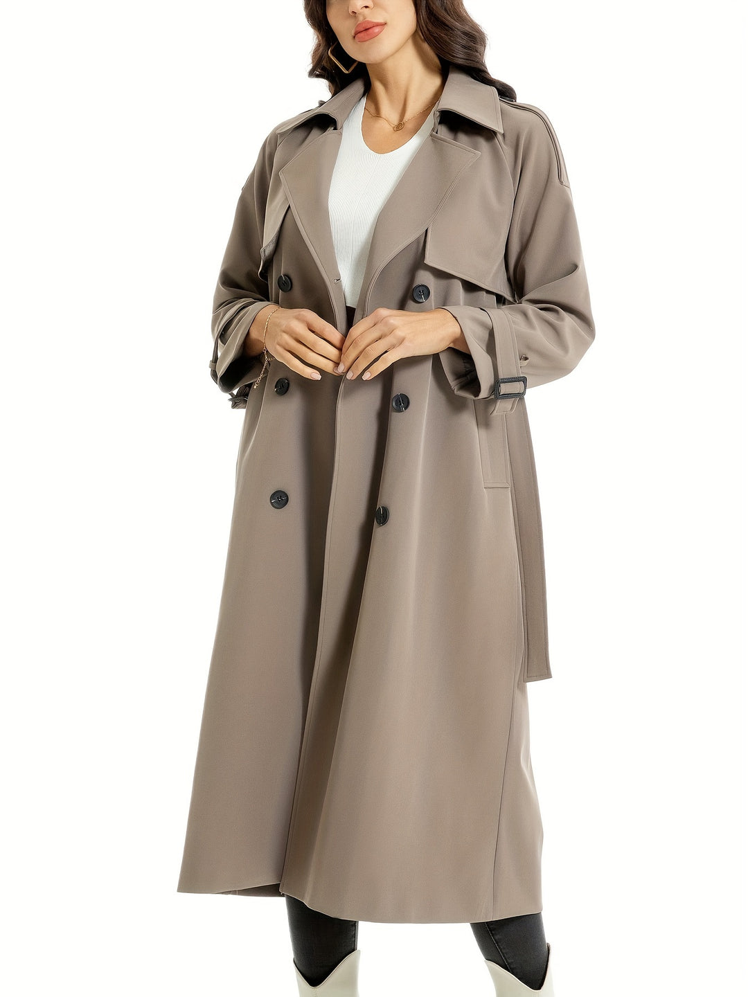 Zweireihiger Trenchcoat für Damen