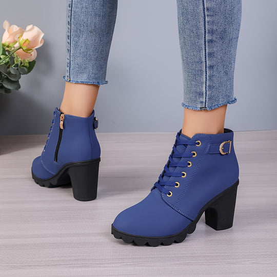 women's boots with chunky heels