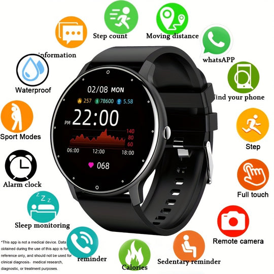 Waterproof multifunctional smartwatch for men