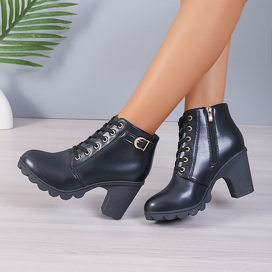 women's boots with chunky heels