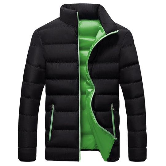 down jacket for men with stand-up collar 