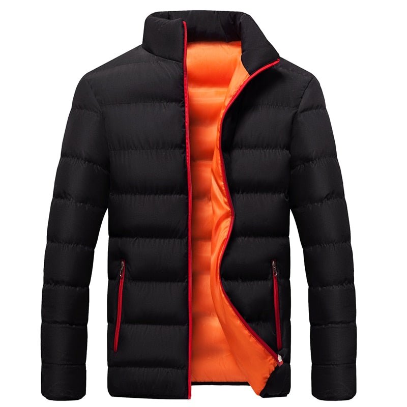 down jacket for men with stand-up collar 