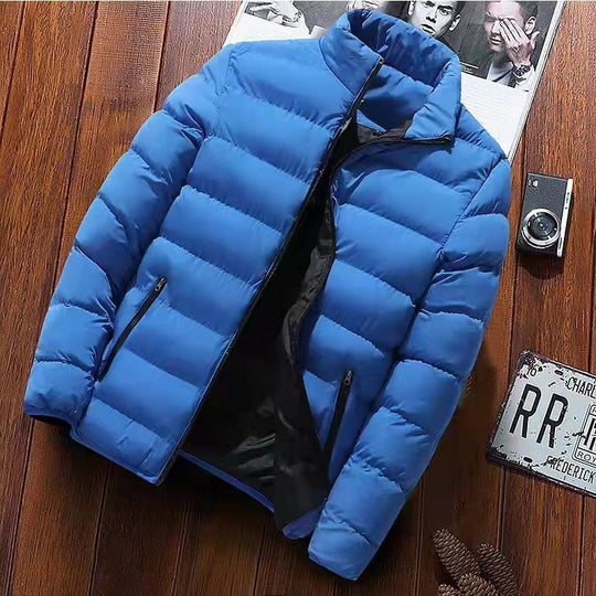 down jacket for men with stand-up collar 