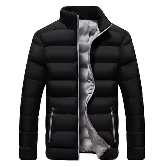 down jacket for men with stand-up collar 