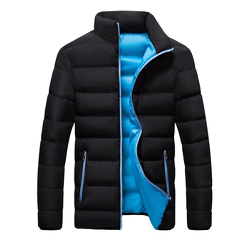 down jacket for men with stand-up collar 