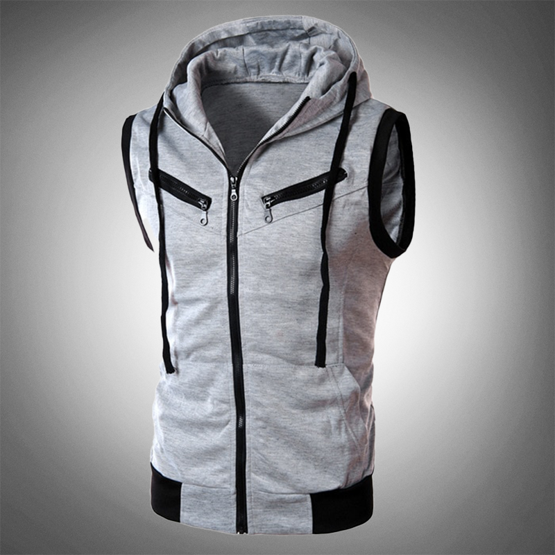 men's sleeveless hoodie