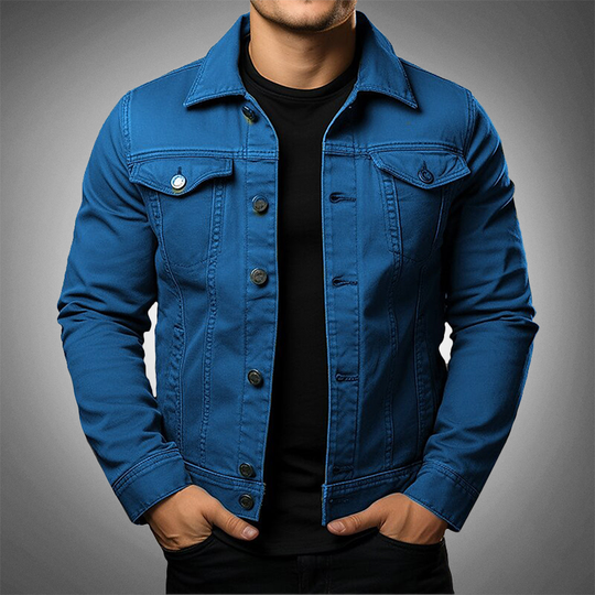 Casual, long-sleeved slim cargo jacket