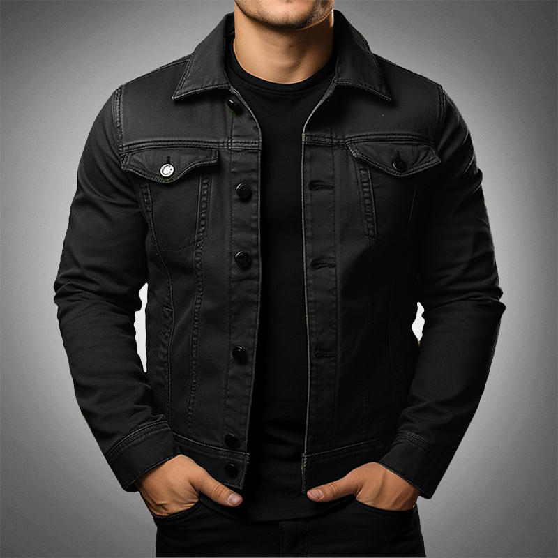 Casual, long-sleeved slim cargo jacket