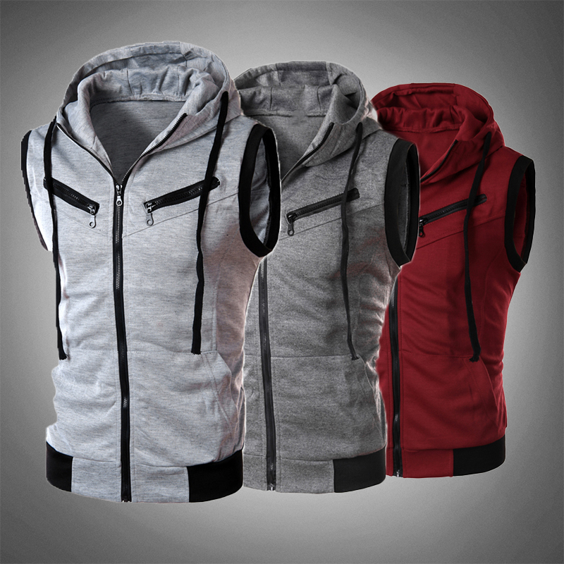 men's sleeveless hoodie