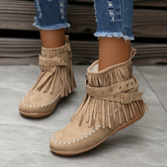 Casual Suede Ankle Boots for Women