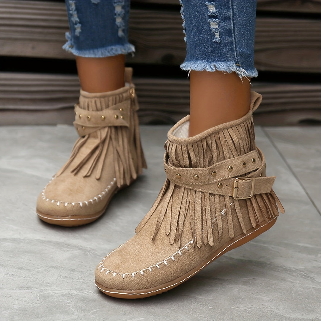 Casual Suede Ankle Boots for Women