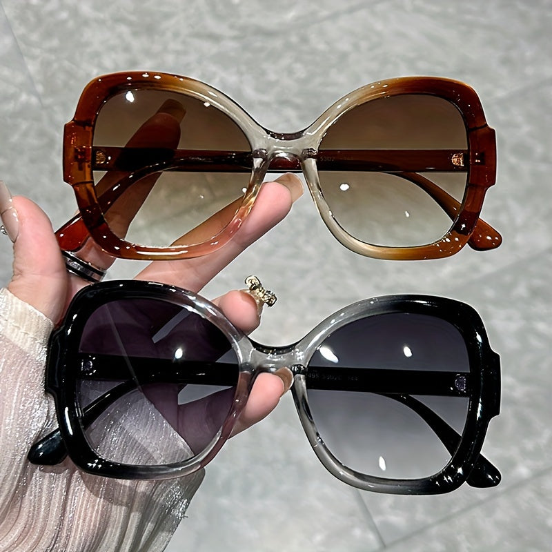 Übergroße Butterfly-Sonnenbrille für Frauen