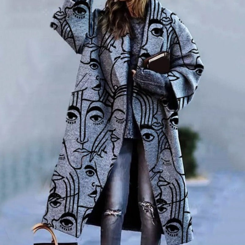 Elegant coat made of a wool blend