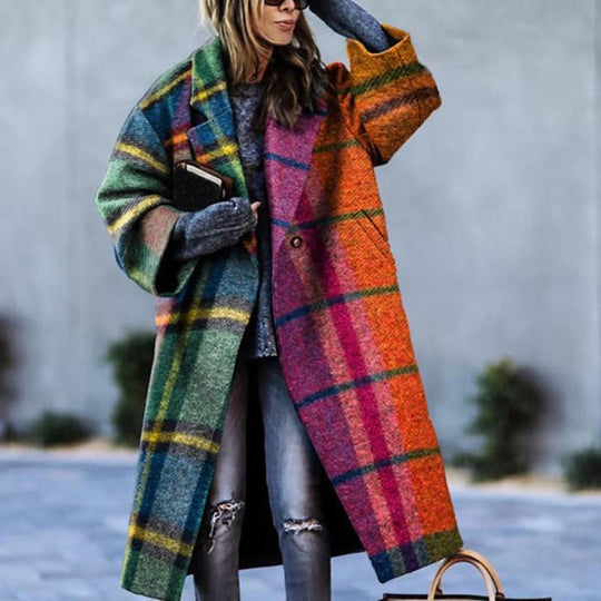 Elegant coat made of a wool blend