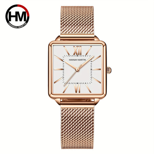 Luxury Square Pointer Quartz Ladies Watch