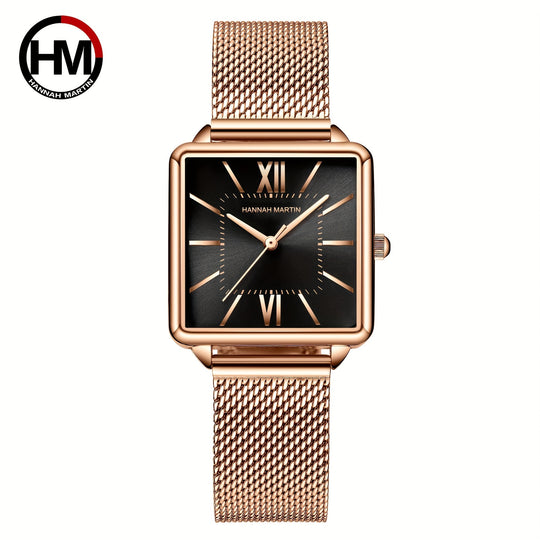 Luxury Square Pointer Quartz Ladies Watch