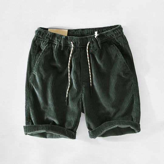 Short corduroy pants for men