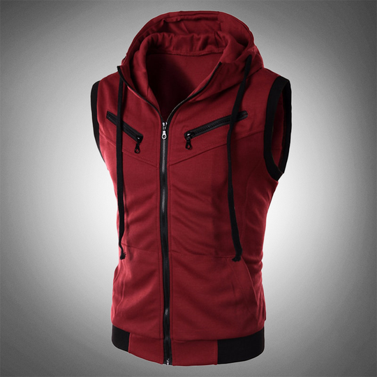 men's sleeveless hoodie