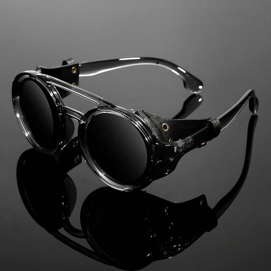 Retro Steampunk Runde Sonnenbrille