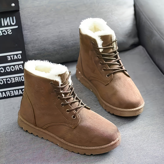 women's boots made of thermal suede