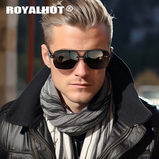 Retro Polarized Metal Driver Sunglasses