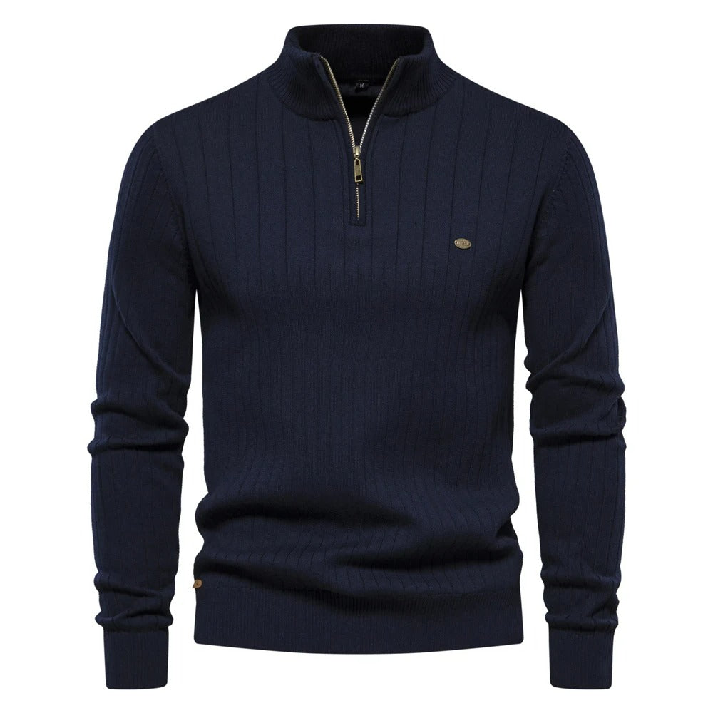 Men's zip-up sweater