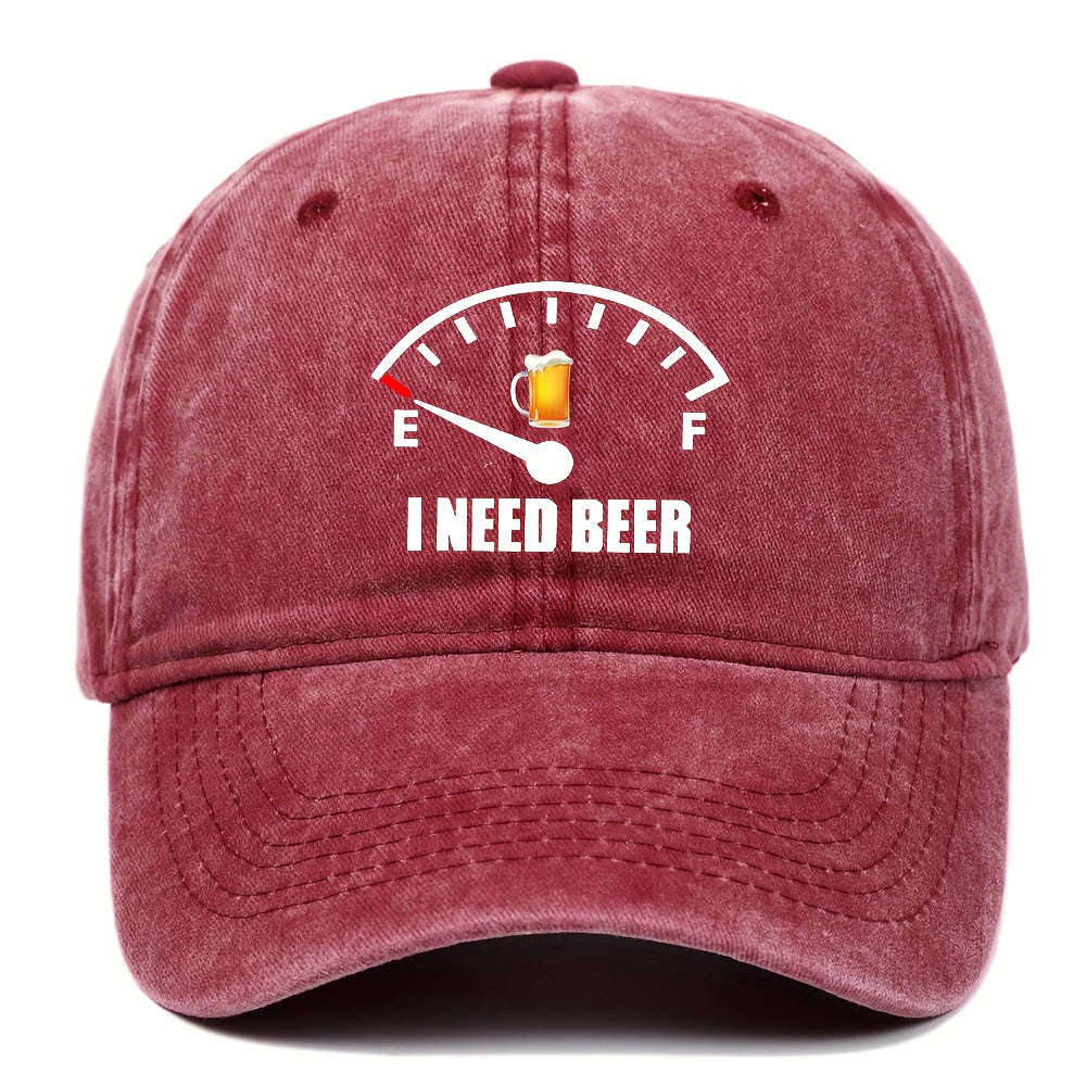 Beer Theme Cotton Baseball Cap