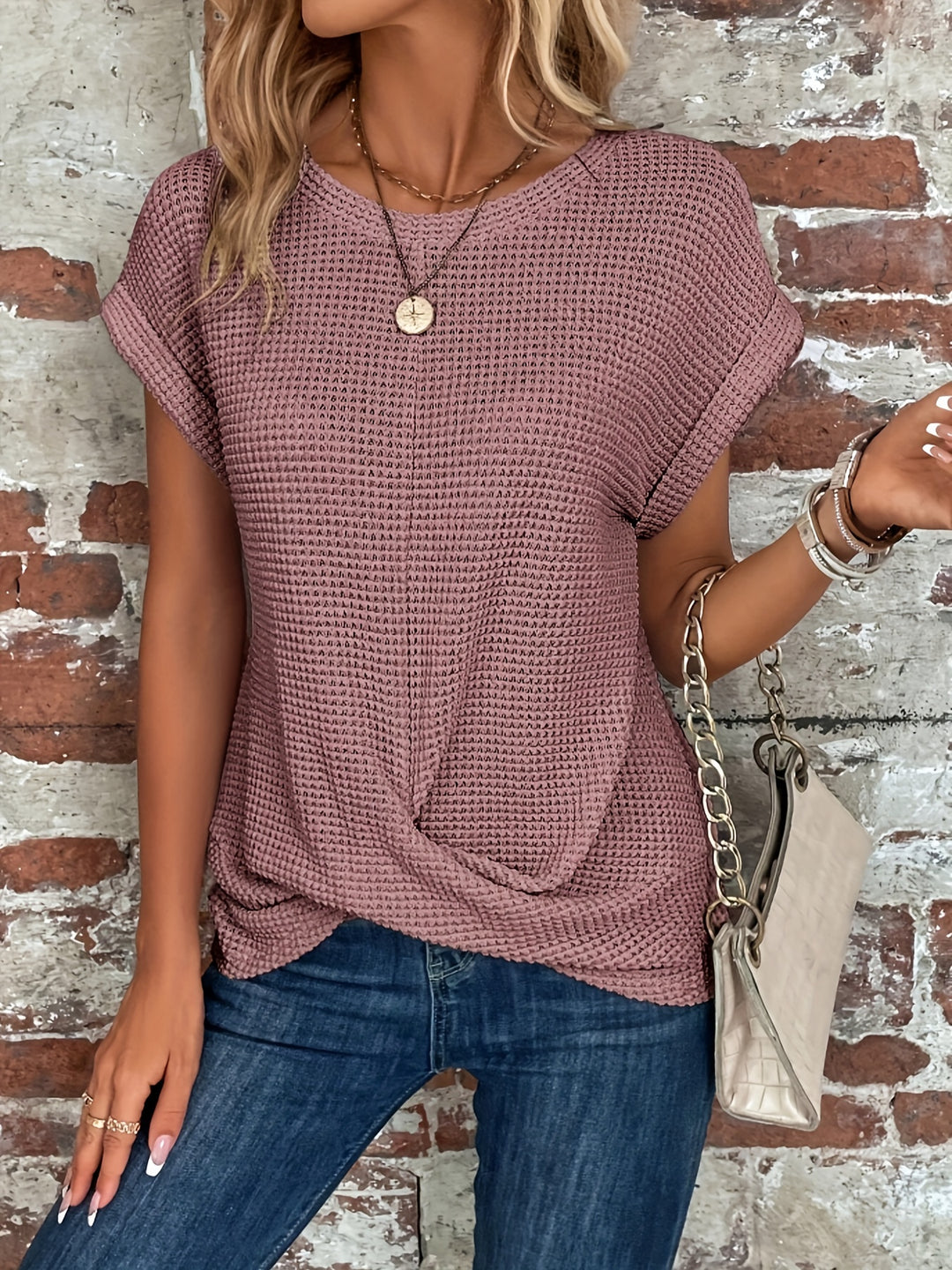 women's round neck t-shirt