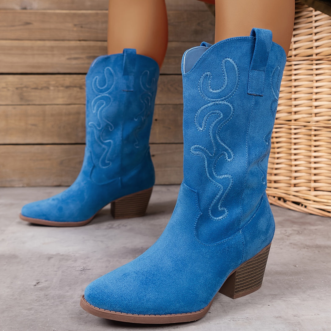 Embroidered Western Boots for Women