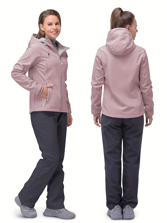 Windproof softshell jacket for women