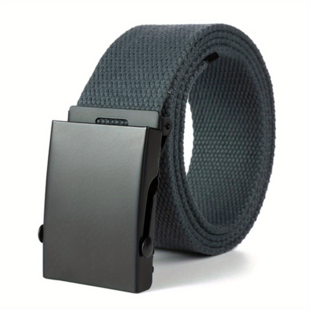 Men's Canvas Automatic Buckle Casual Belt