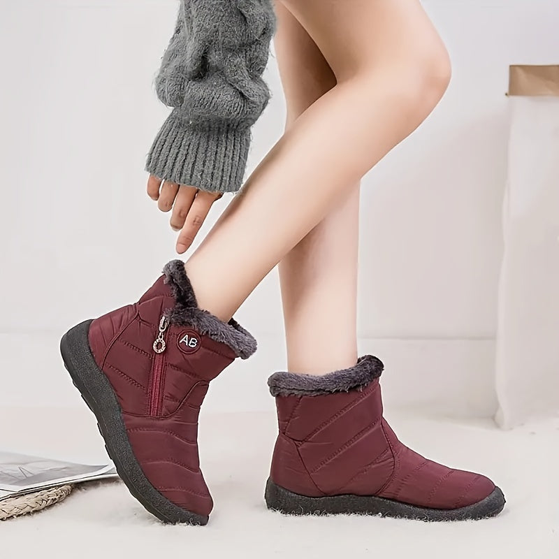 Thermofellgefütterte Schneestiefel für Frauen